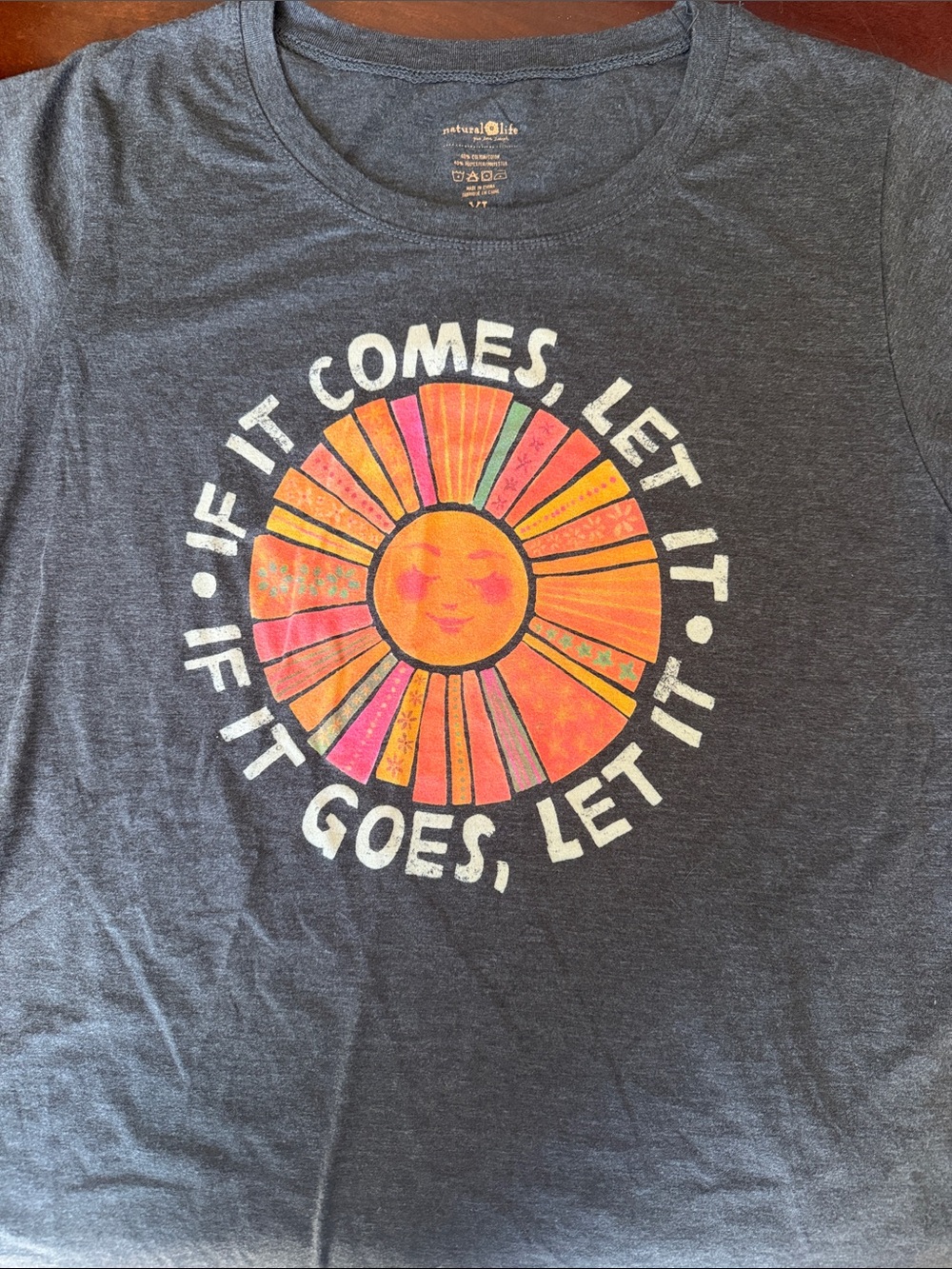 T-shirt with sun graphic